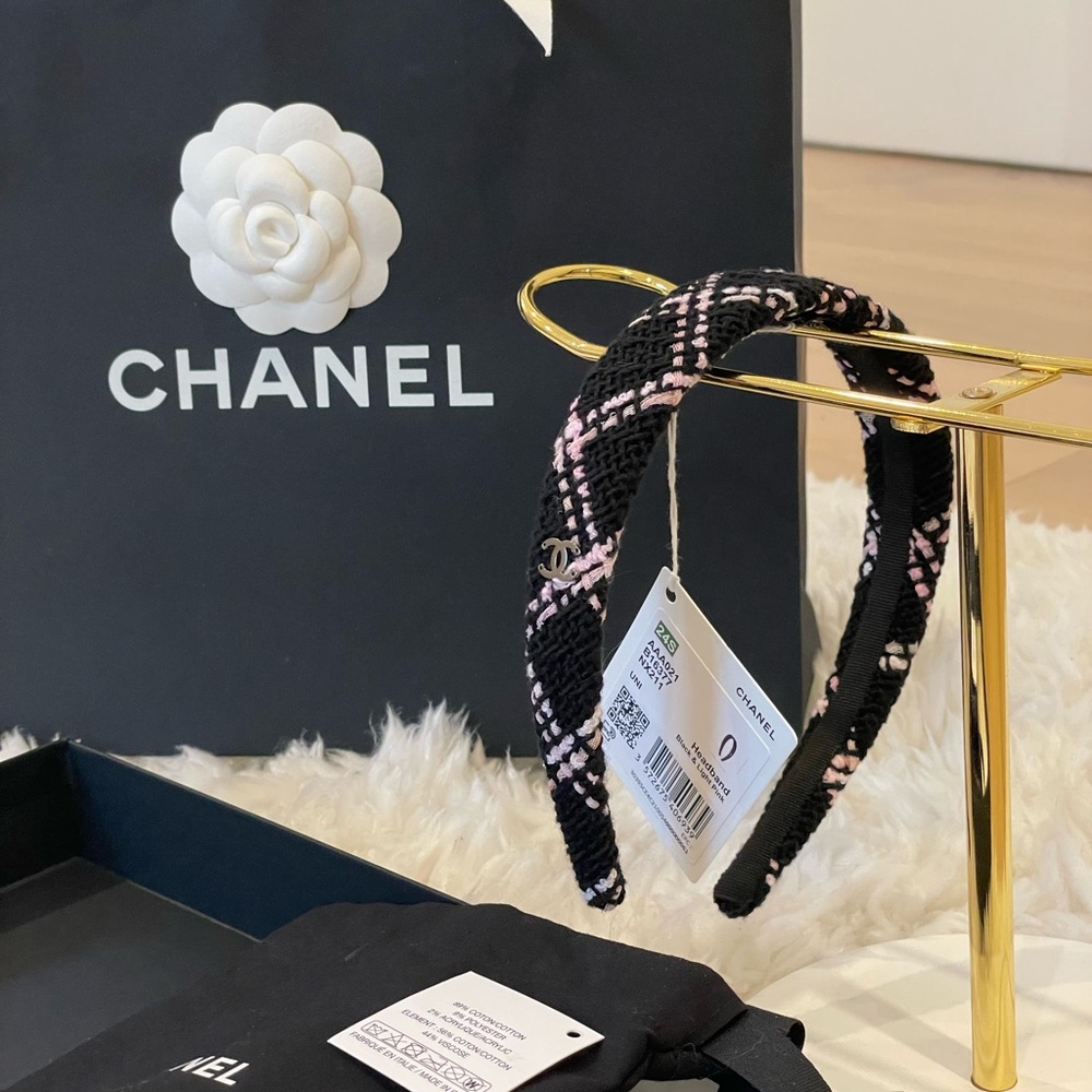 NWT CHANEL 2024 Tweed CC Headband - Picture 8 of 10